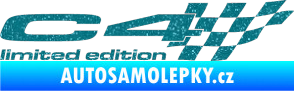 Samolepka C4 limited edition pravá Ultra Metalic tyrkysová