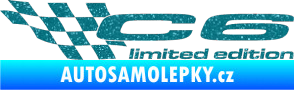 Samolepka C6 limited edition levá Ultra Metalic tyrkysová