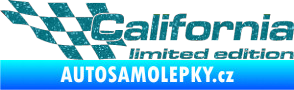 Samolepka California limited edition levá Ultra Metalic tyrkysová