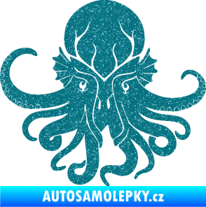 Samolepka Chobotnice 002 levá Ultra Metalic tyrkysová