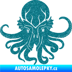 Samolepka Chobotnice 002 pravá Ultra Metalic tyrkysová