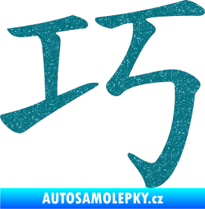 Samolepka Čínský znak Clever Ultra Metalic tyrkysová