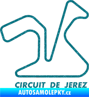 Samolepka Okruh Circuito de Jerez Ultra Metalic tyrkysová