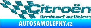 Samolepka Citroen limited edition levá Ultra Metalic tyrkysová