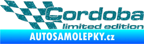 Samolepka Cordoba limited edition levá Ultra Metalic tyrkysová