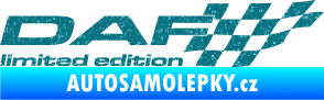 Samolepka DAF limited edition pravá Ultra Metalic tyrkysová