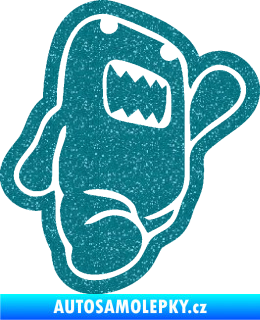 Samolepka Domo 013 pravá běžící Ultra Metalic tyrkysová