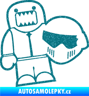 Samolepka Domo 015 levá  Stig Ultra Metalic tyrkysová