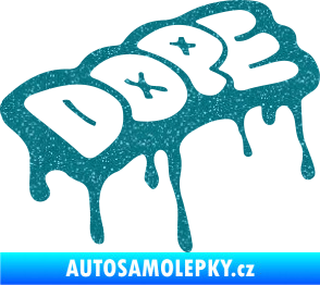 Samolepka Dope Ultra Metalic tyrkysová
