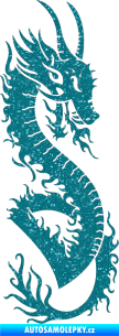 Samolepka Dragon 003 pravá Ultra Metalic tyrkysová