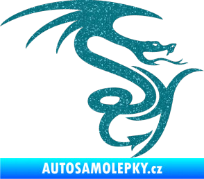 Samolepka Dragon 006 pravá Ultra Metalic tyrkysová