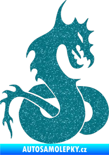 Samolepka Dragon 031 pravá Ultra Metalic tyrkysová