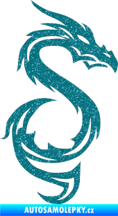 Samolepka Dragon 033 pravá Ultra Metalic tyrkysová