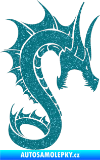 Samolepka Dragon 041 pravá Ultra Metalic tyrkysová