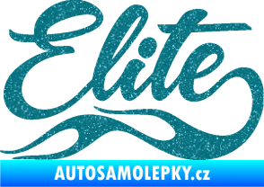 Samolepka Elite nápis Ultra Metalic tyrkysová