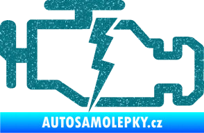 Samolepka Engine fail 002 motor Ultra Metalic tyrkysová