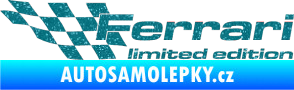 Samolepka Ferrari limited edition levá Ultra Metalic tyrkysová