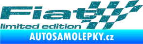Samolepka Fiat limited edition pravá Ultra Metalic tyrkysová