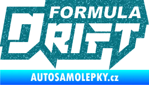 Samolepka Formula drift nápis Ultra Metalic tyrkysová