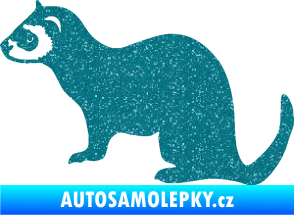 Samolepka Fretka 001 levá Ultra Metalic tyrkysová