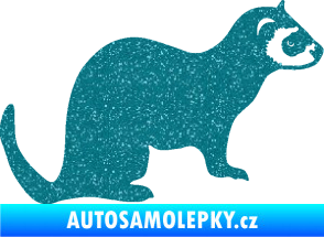 Samolepka Fretka 001 pravá Ultra Metalic tyrkysová