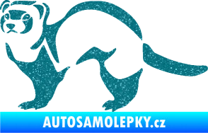 Samolepka Fretka 002 levá Ultra Metalic tyrkysová