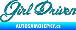 Samolepka Girl driven Ultra Metalic tyrkysová