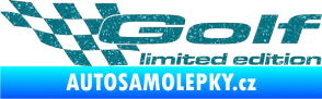 Samolepka Golf limited edition levá Ultra Metalic tyrkysová