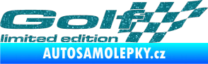 Samolepka Golf limited edition pravá Ultra Metalic tyrkysová