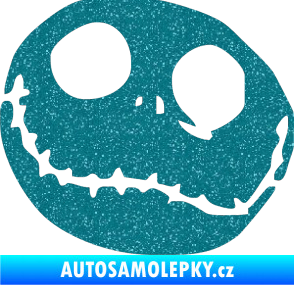 Samolepka Halloween 005 levá Ultra Metalic tyrkysová