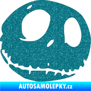 Samolepka Halloween 007 pravá Ultra Metalic tyrkysová