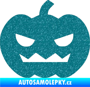 Samolepka Halloween 013 levá Ultra Metalic tyrkysová