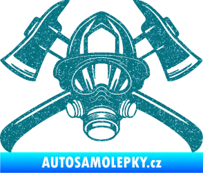 Samolepka Hasič 014 Ultra Metalic tyrkysová