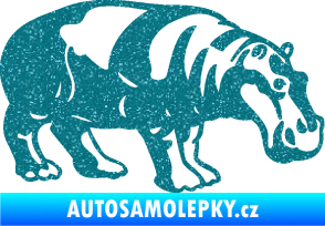 Samolepka Hroch 003 pravá Ultra Metalic tyrkysová