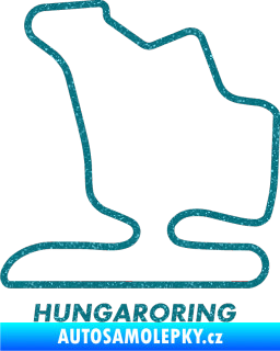 Samolepka Okruh Hungaroring Ultra Metalic tyrkysová
