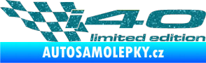 Samolepka i40 limited edition levá Ultra Metalic tyrkysová