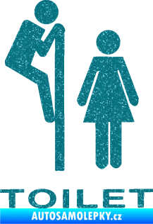 Samolepka Interiér 013 - Toilet Ultra Metalic tyrkysová