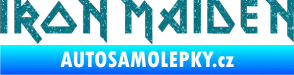 Samolepka Iron Maiden Ultra Metalic tyrkysová