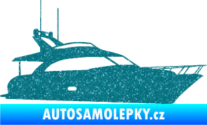 Samolepka Jachta 001 pravá Ultra Metalic tyrkysová