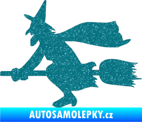 Samolepka Ježibaba levá Ultra Metalic tyrkysová