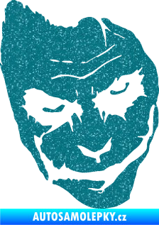 Samolepka Joker 002 pravá tvář Ultra Metalic tyrkysová
