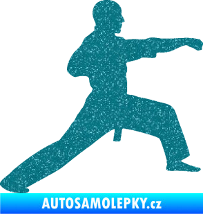 Samolepka Judo 001 pravá Ultra Metalic tyrkysová