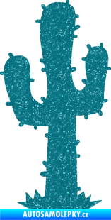 Samolepka Kaktus 001 levá Ultra Metalic tyrkysová