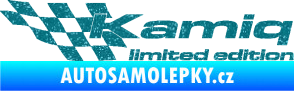 Samolepka Kamiq limited edition levá Ultra Metalic tyrkysová