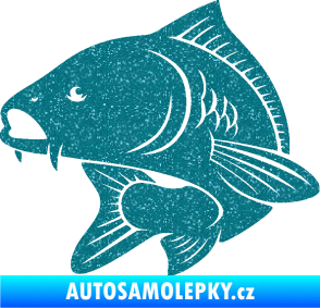 Samolepka Kapr 008 levá Ultra Metalic tyrkysová