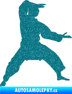 Samolepka Karate 006 pravá Ultra Metalic tyrkysová
