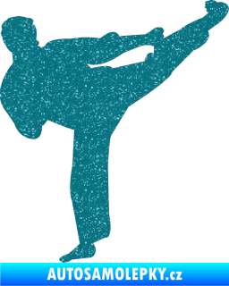 Samolepka Karate 008 pravá Ultra Metalic tyrkysová