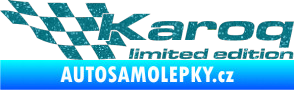 Samolepka Karoq limited edition levá Ultra Metalic tyrkysová