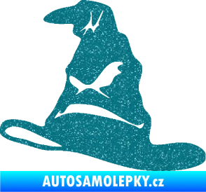 Samolepka Klobouk 001 levá Ultra Metalic tyrkysová