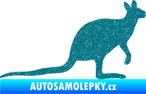 Samolepka Klokan 003 pravá Ultra Metalic tyrkysová